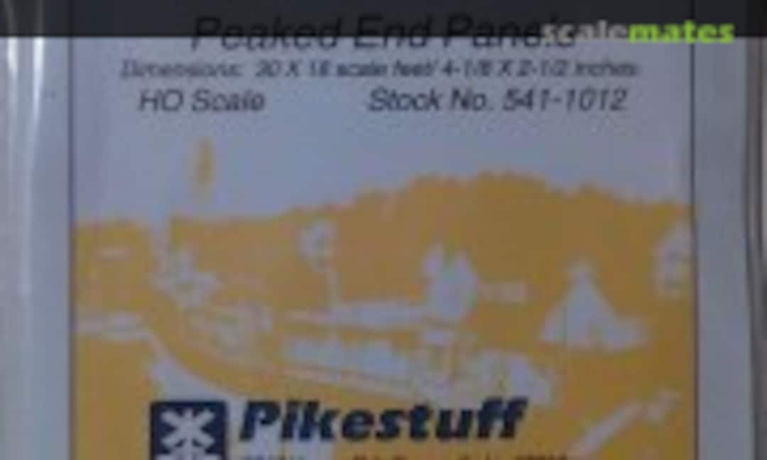 1:87 Prefab Steel Warehouse Peaked End Panels (Pikestuff 541-1012) 541-1012
