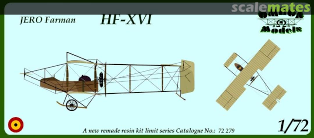 Boxart Farman HF-XVI 72279 Omega Models Boxart Farman HF-XVI 72279 Omega Models