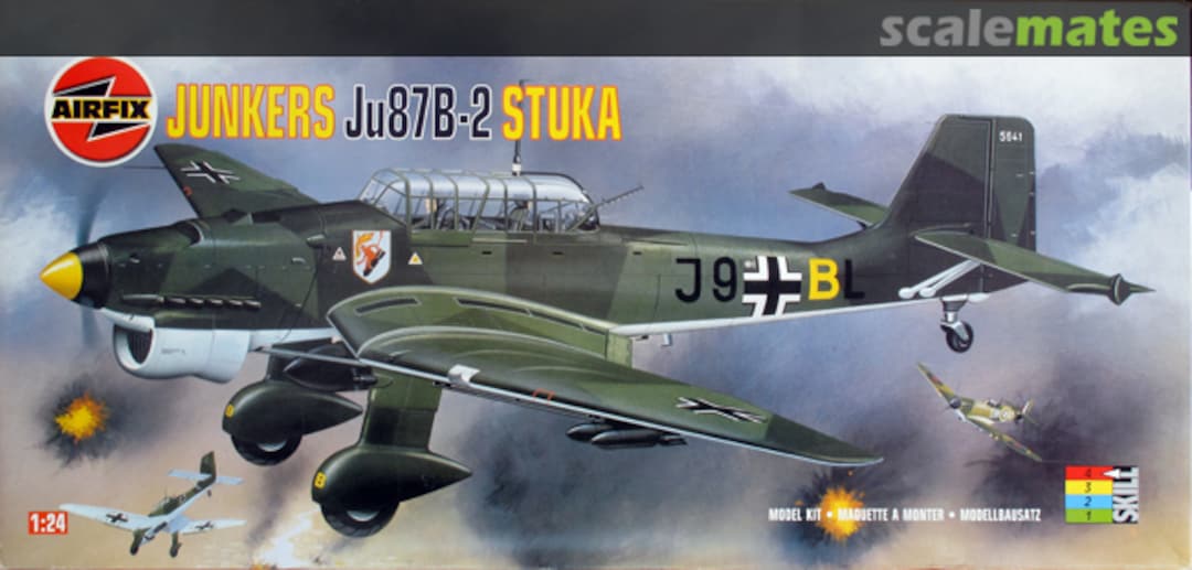 Boxart Junkers Ju87B-2 Stuka 18002 Airfix Boxart Junkers Ju87B-2 Stuka 18002 Airfix