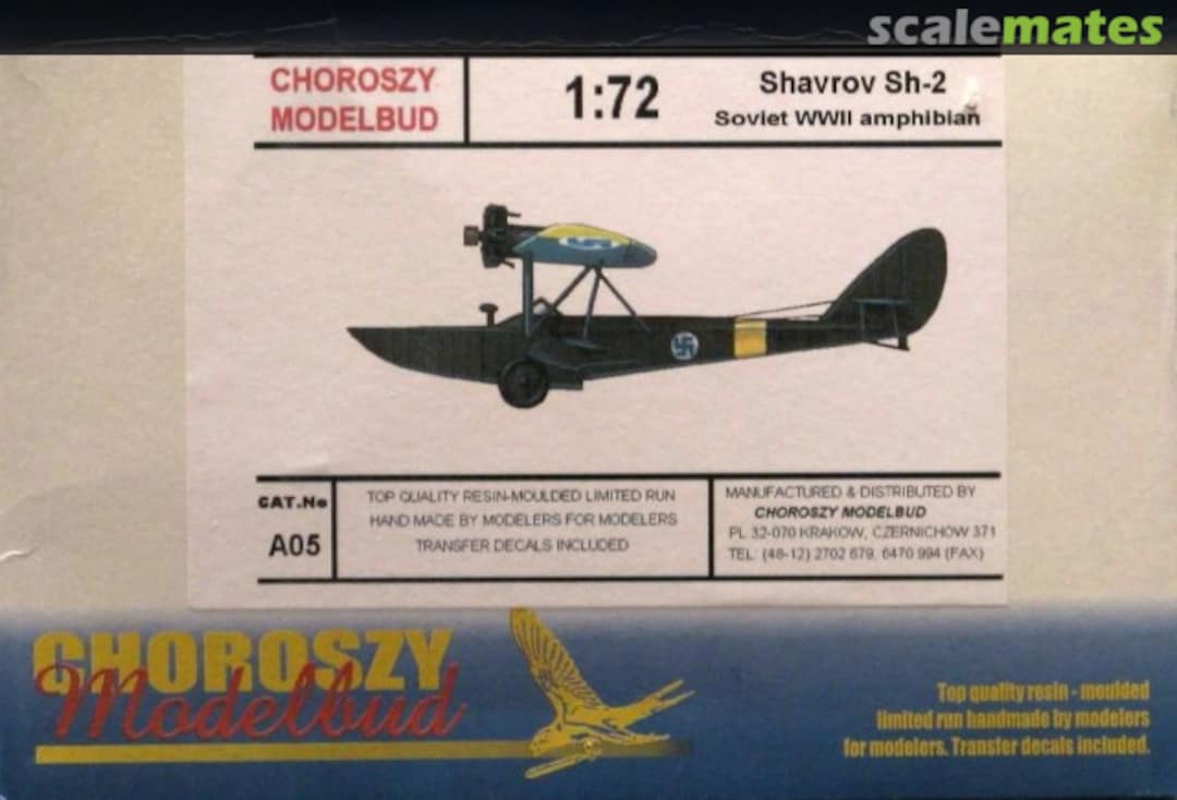 Boxart Shavrov Sh-2 A05 Choroszy Modelbud Boxart Shavrov Sh-2 A05 Choroszy Modelbud