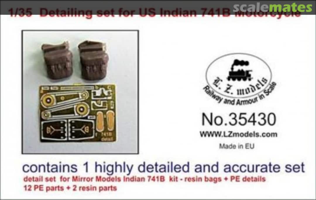Boxart Detailing set for US Indian 741B 35430 L.Z. Models Boxart Detailing set for US Indian 741B 35430 L.Z. Models