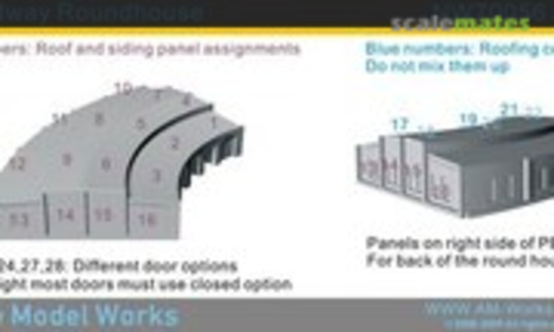 1:700 WWII Era Railway Roundhouse (Alliance Model Works NW70056) NW70056