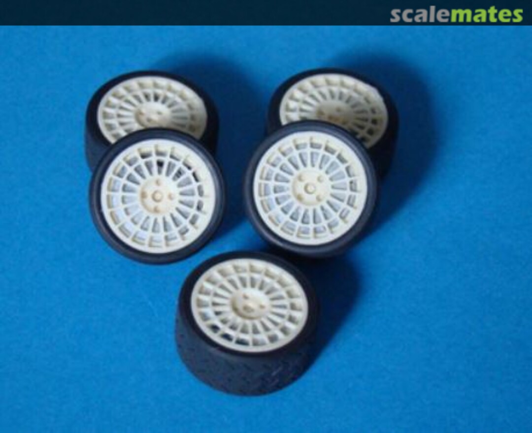 Boxart Lancia wheels (5 resin wheels + 5 tyres) TK2428 MF-Zone Boxart Lancia wheels (5 resin wheels + 5 tyres) TK2428 MF-Zone