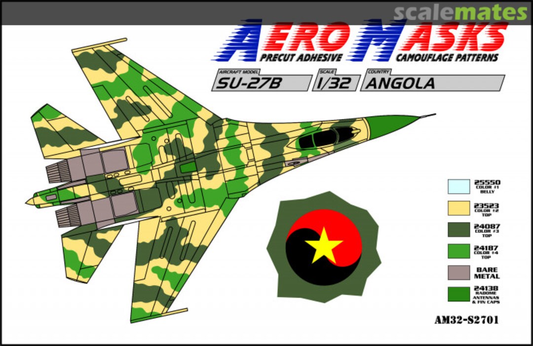 Boxart Su-27B Angola AM32-S2701 AeroMasks Boxart Su-27B Angola AM32-S2701 AeroMasks