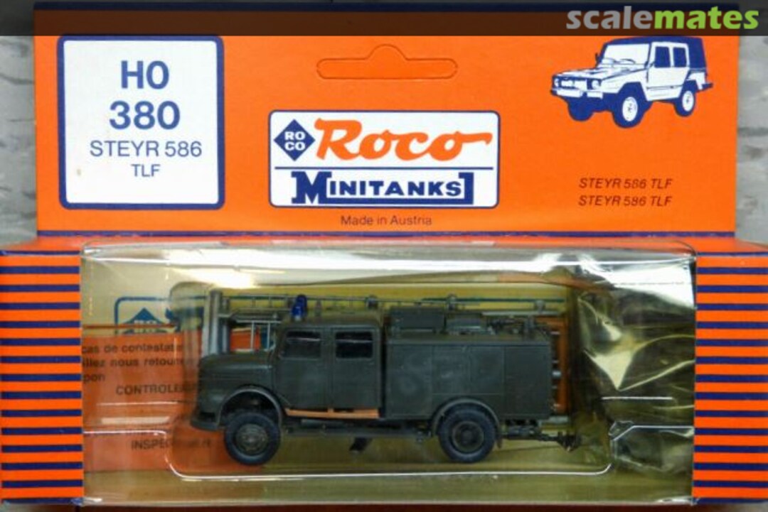 Boxart Steyr 586 TLF 380 Roco Minitanks