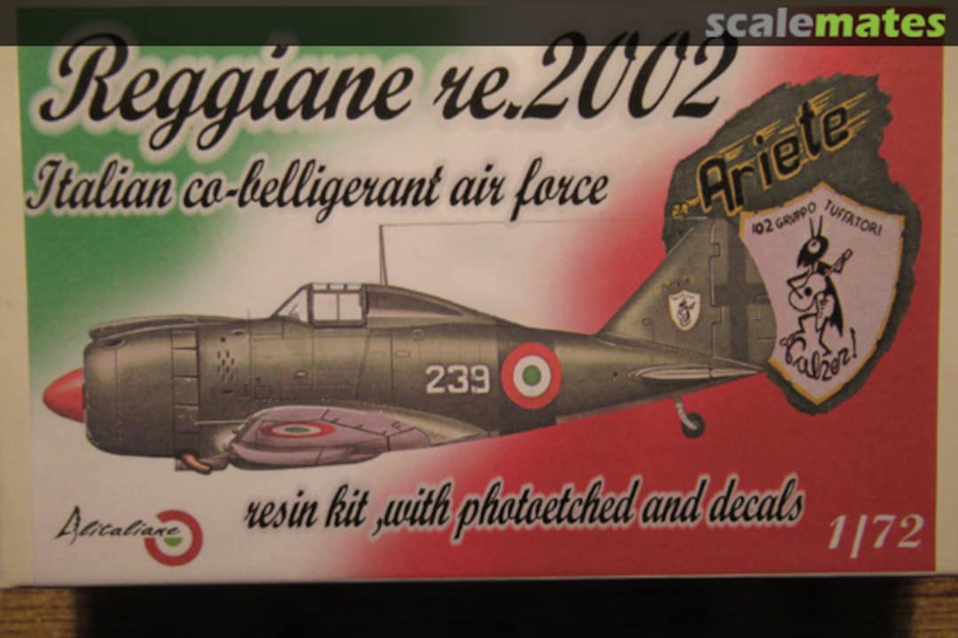 Boxart Reggiane re.2002 AI-72012 Alitaliane Boxart Reggiane re.2002 AI-72012 Alitaliane