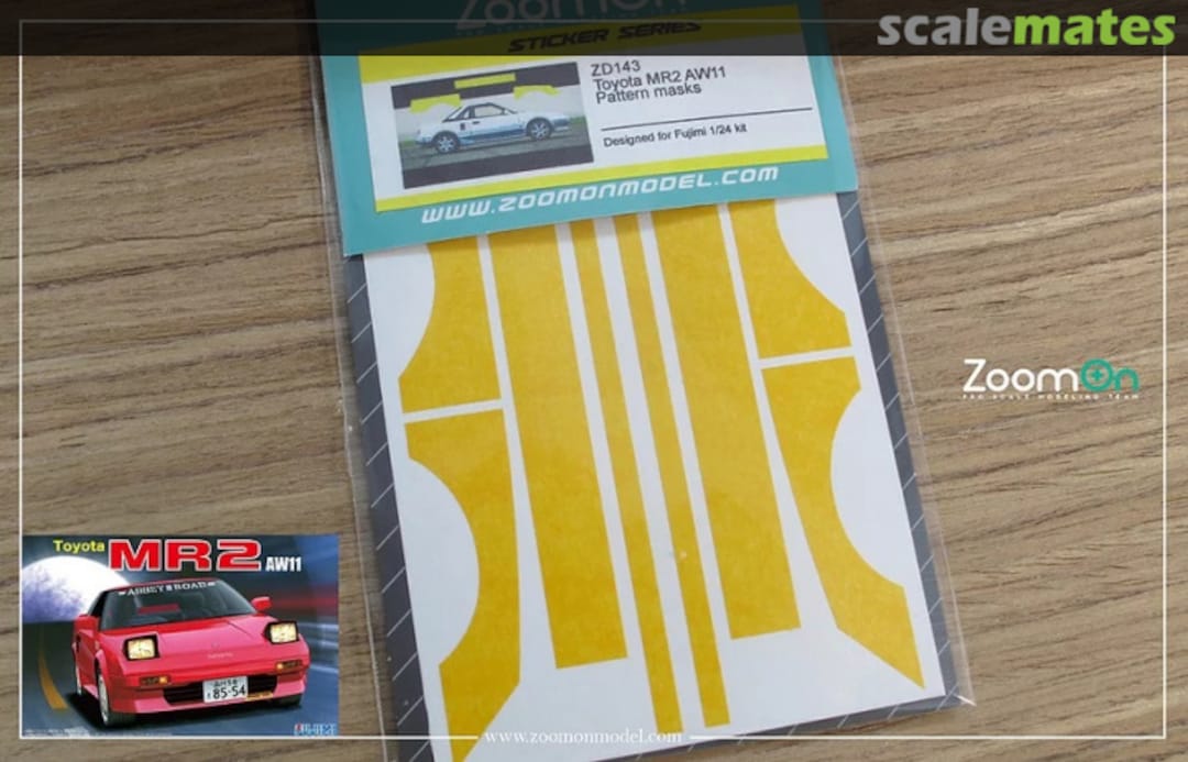 Boxart Toyota MR2 AW11 Pattern masks ZD143 ZoomOn Boxart Toyota MR2 AW11 Pattern masks ZD143 ZoomOn