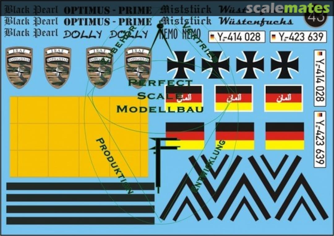 Boxart ISAF Decals DEC0014 Perfect Scale Modellbau Boxart ISAF Decals DEC0014 Perfect Scale Modellbau
