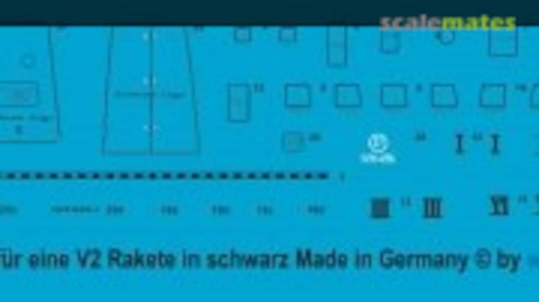 1:48 Aggregat-4 V-2 Rocket Markings WWII (Black) (Peddinghaus-Decals EP-2981) EP-2981