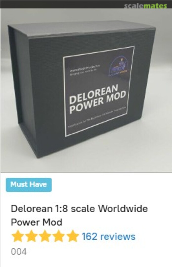 Boxart DeLorean Worldwide Power Mod 004 Model Modz Boxart DeLorean Worldwide Power Mod 004 Model Modz