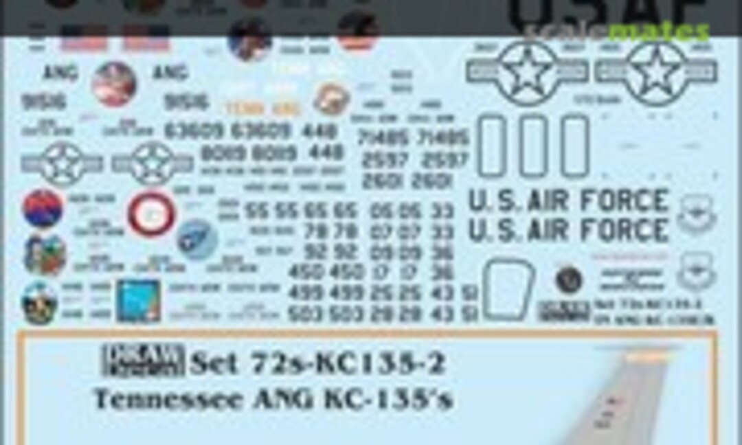 1:72 Boeing KC-135E, KC-135R (Draw Decal 72s-KC135-2) 72s-KC135-2