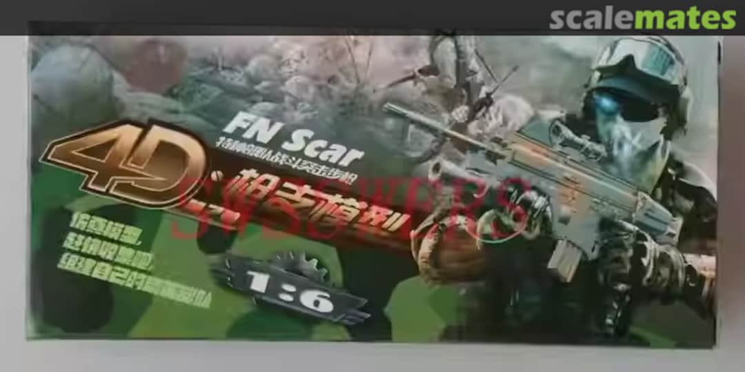 Boxart FN SCAR with Grenade Launcher 4D Puzzle Model Boxart FN SCAR with Grenade Launcher 4D Puzzle Model