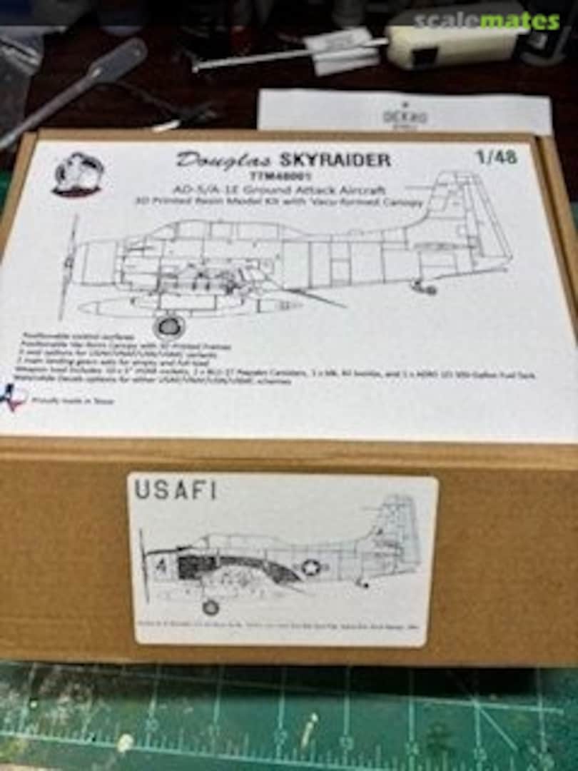 Boxart Douglas AD-5 / A-1E Skyraider TTM48001 TTModelworks Boxart Douglas AD-5 / A-1E Skyraider TTM48001 TTModelworks