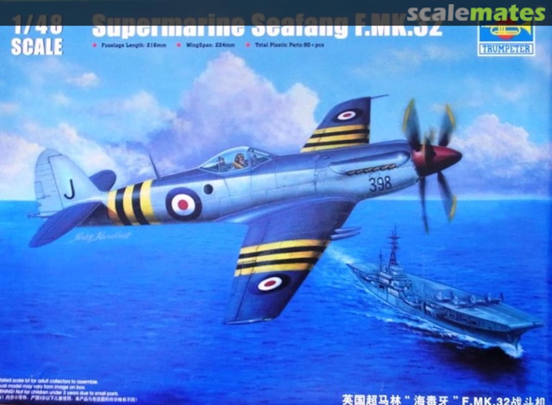 Boxart Supermarine Seafang Mk.32 02851 Trumpeter Boxart Supermarine Seafang Mk.32 02851 Trumpeter