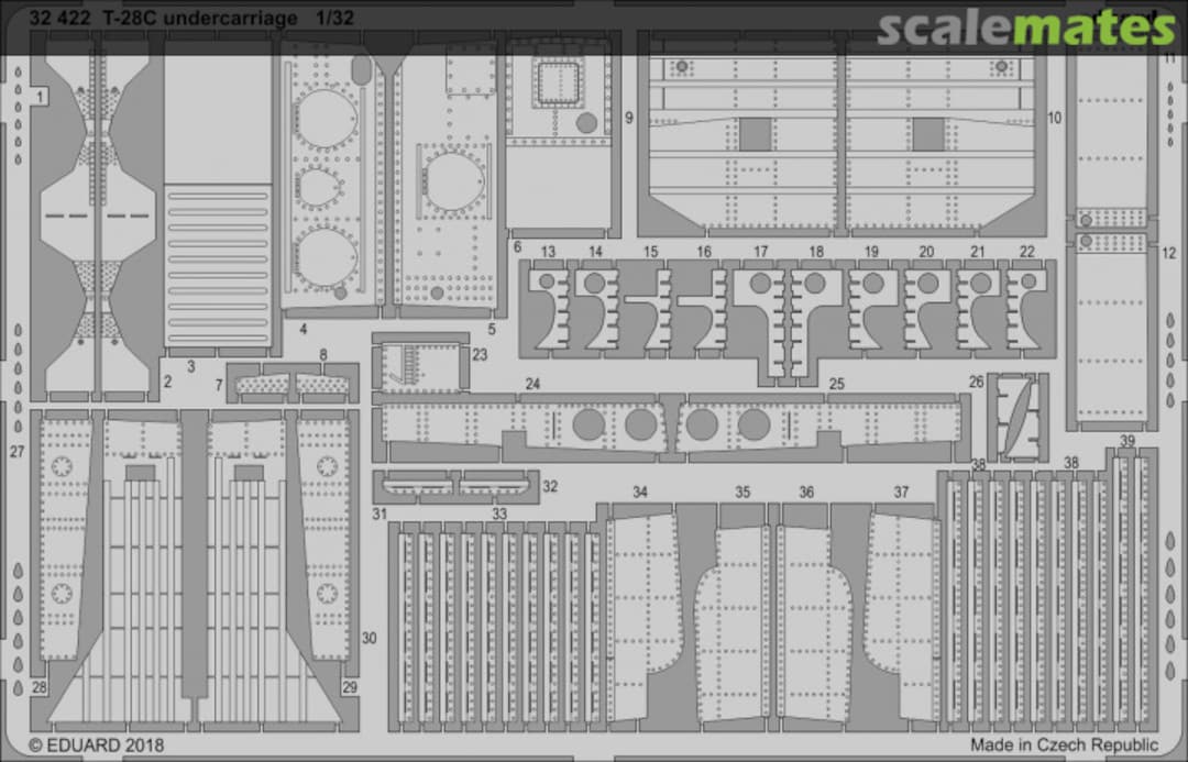 Boxart T-28C undercarriage KITTY HAWK 32422 Eduard Boxart T-28C undercarriage KITTY HAWK 32422 Eduard