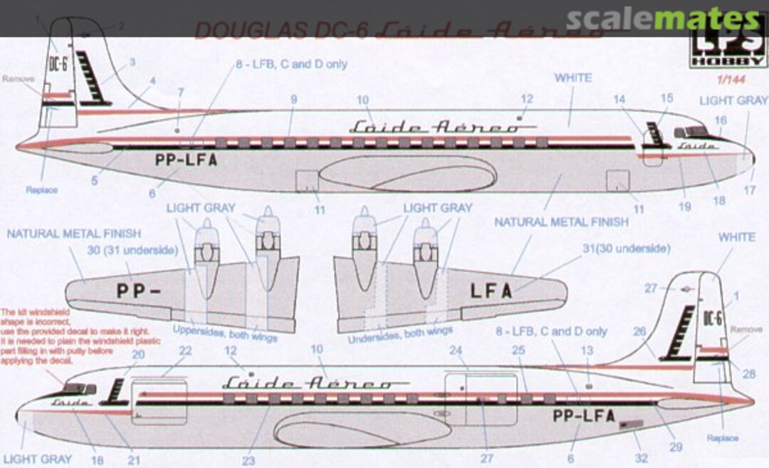 Boxart Douglas DC-6 Laide Aereo LPS144-05 LPS Hobby Boxart Douglas DC-6 Laide Aereo LPS144-05 LPS Hobby