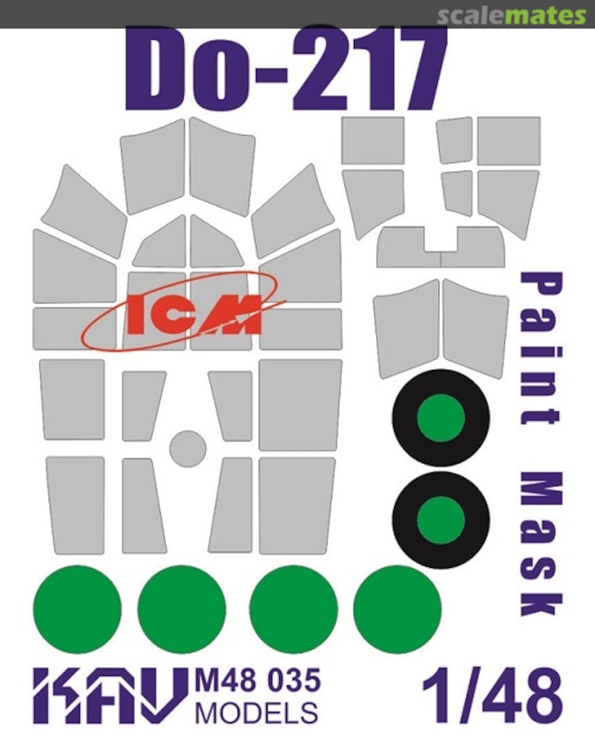 Boxart Paint mask for Do-217 (ICM) KAV M48 035 KAV models Boxart Paint mask for Do-217 (ICM) KAV M48 035 KAV models