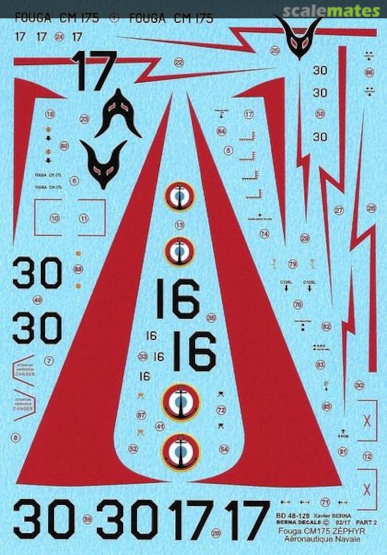 Boxart Fouga CM175 Zéphyr BD 48-128 Berna Decals Boxart Fouga CM175 Zéphyr BD 48-128 Berna Decals