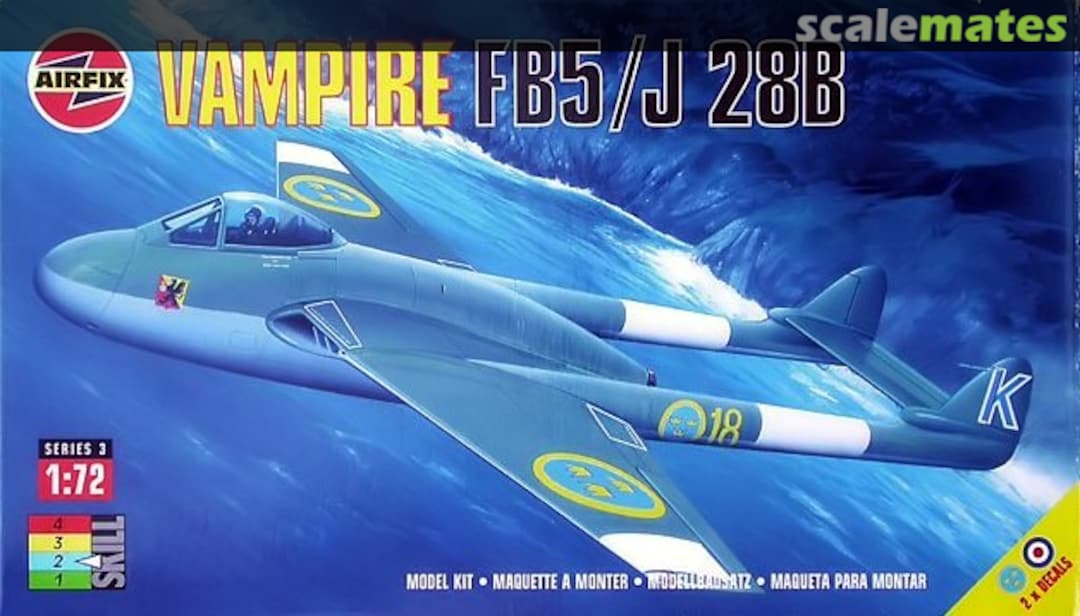Boxart Vampire FB5/J 28B 03064 Airfix Boxart Vampire FB5/J 28B 03064 Airfix