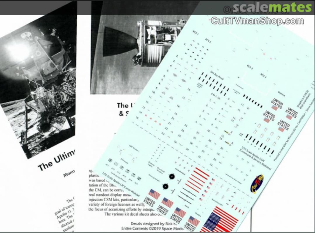 Boxart Apollo Command Service Module and Lunar Module SMS-CSMLM72r Space Model Systems Boxart Apollo Command Service Module and Lunar Module SMS-CSMLM72r Space Model Systems