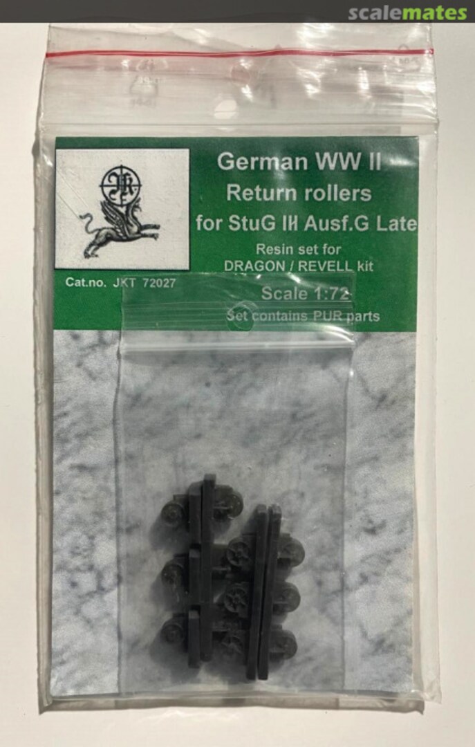 Boxart Return rollers for Stug III Ausf.G Late 72027 JK Resin Boxart Return rollers for Stug III Ausf.G Late 72027 JK Resin