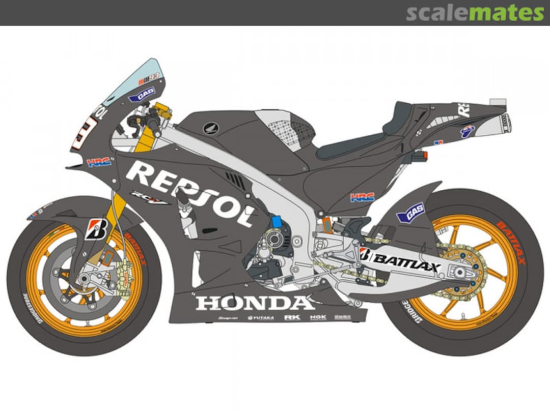 Boxart Honda RC213V Test 2014 HRC Team sponsored by Repsol #26, 27, 93 12-044 Blue Stuff Boxart Honda RC213V Test 2014 HRC Team sponsored by Repsol #26, 27, 93 12-044 Blue Stuff