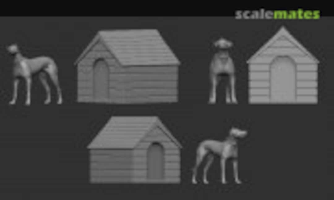 1:72 Dog with a Kennel (Firma49 Z001-72) Z001-72
