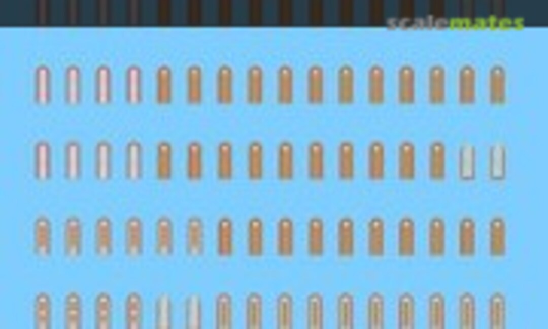 1:35 Afrika Korps shoulder boards for artillery troops (Archer FG35054C) FG35054C