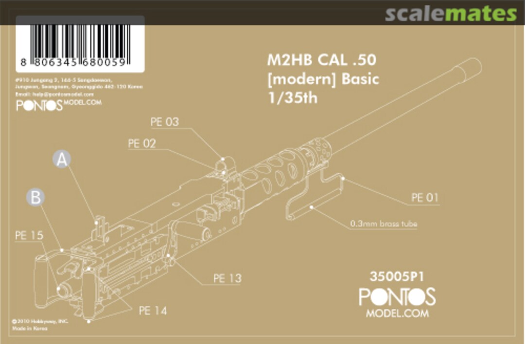 Boxart M2HB Cal.50 (Modern) Basic 35005P1 Pontos Model