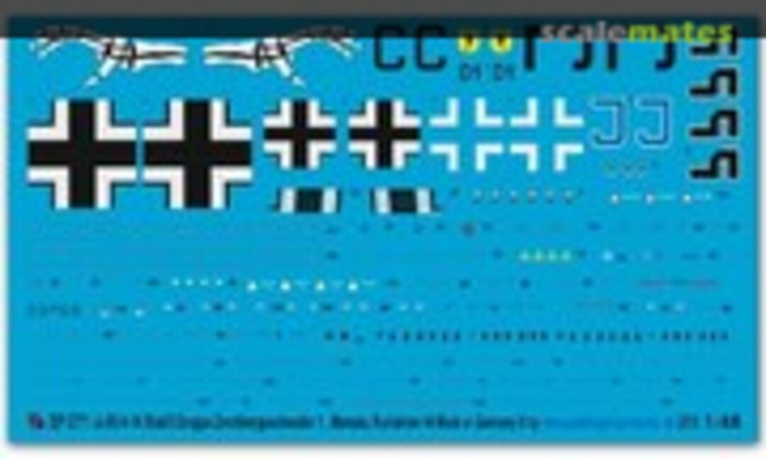 1:48 Ju 88A-14 Stab/II Gruppe Zerstörergeschwader 1, Mamaia, Rumänien 44 (Peddinghaus-Decals EP 2771) EP 2771