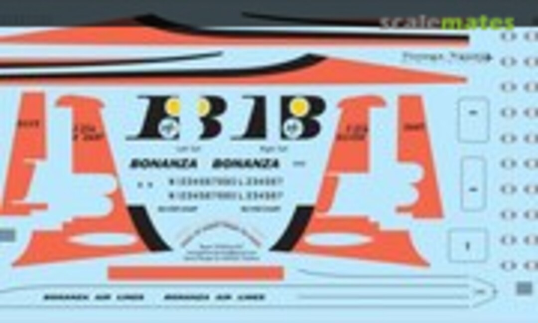 1:144 F-27 Bonanza (Vintage Flyer Decals VFD144-027) VFD144-027