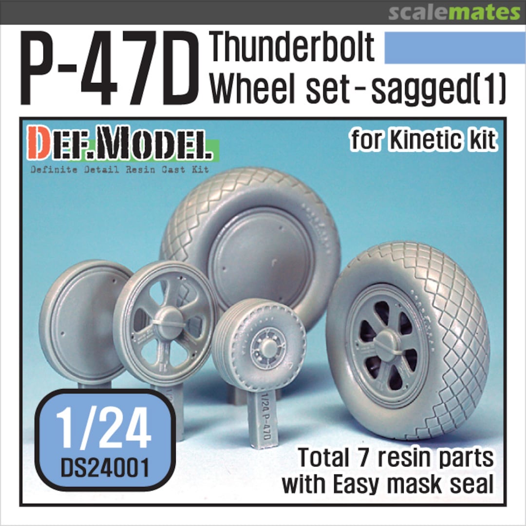 Boxart P-47D Thunder Bolt Wheel Set 1 DS24001 Def.Model Boxart P-47D Thunder Bolt Wheel Set 1 DS24001 Def.Model