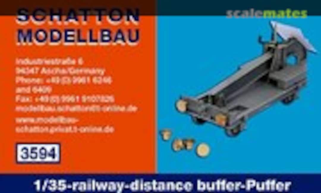 1:35 Railway-distance buffer-Puffer x2 (Schatton Modellbau 3594) 3594
