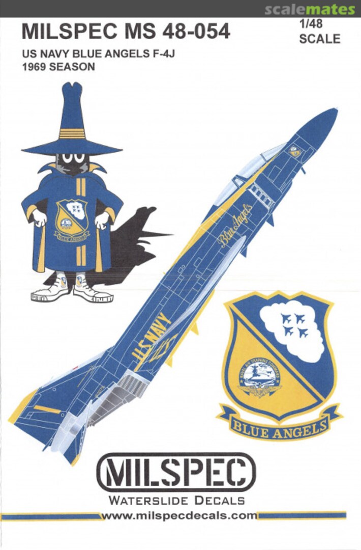 Boxart US Navy Blue Angels F-4J MS 48-054 Milspec Boxart US Navy Blue Angels F-4J MS 48-054 Milspec