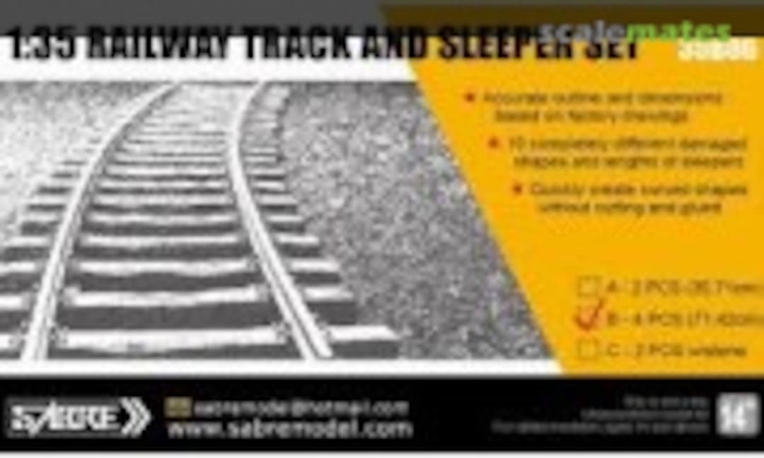 1:35 RAILWAY TRACK AND SLEEPER SET (Sabre Model 35B06-B) 35B06-B