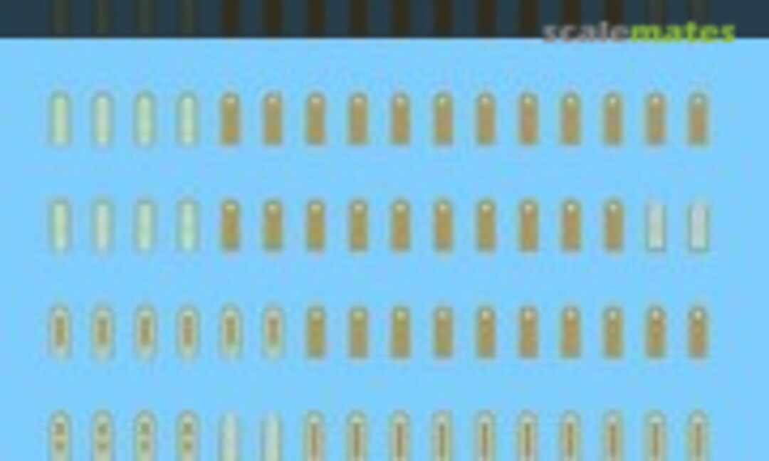 1:35 Afrika Korps shoulder boards for panzergrenadiers (Archer FG35054B) FG35054B