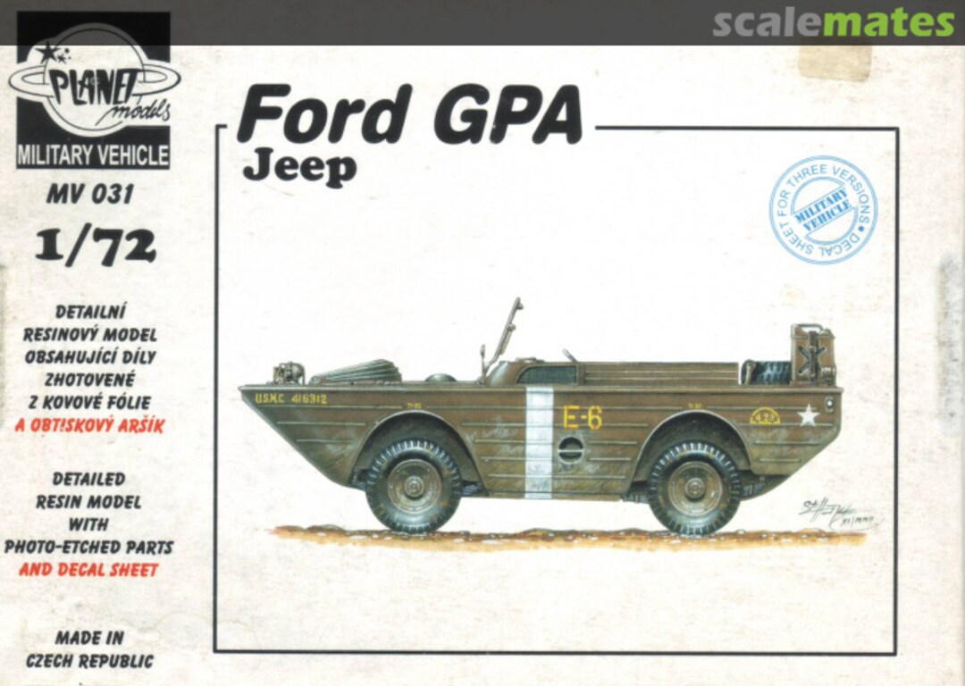 Boxart Ford GPA MV031 Planet Models Boxart Ford GPA MV031 Planet Models