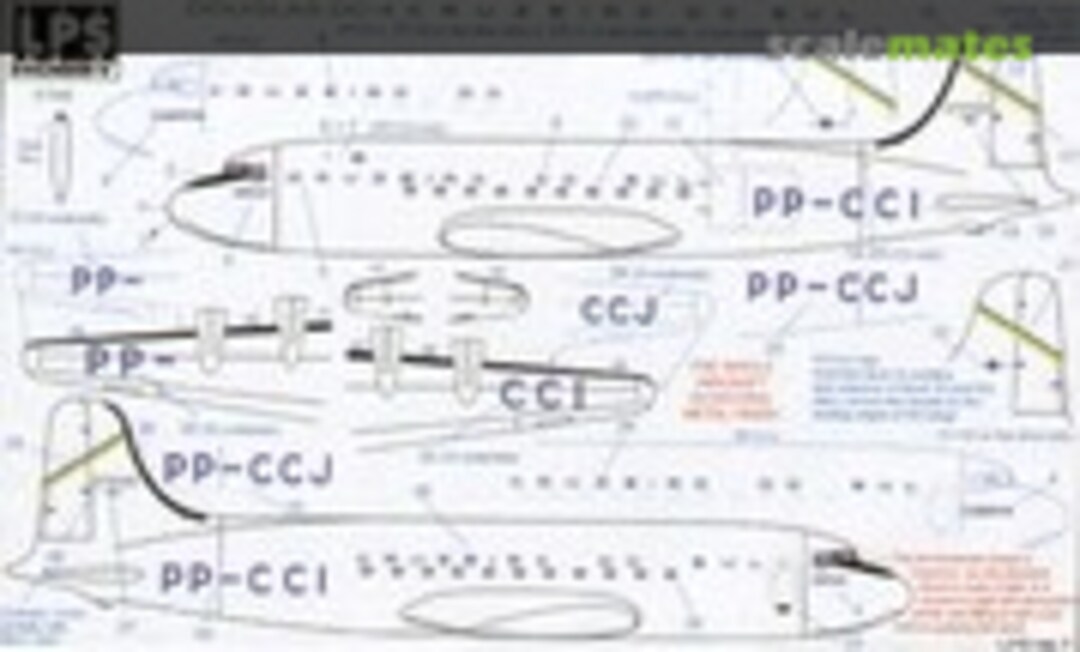 1:144 Douglas DC-4 CRUZERO DO SUL PP-CCI/J (LPS Hobby LPS144-07) LPS144-07