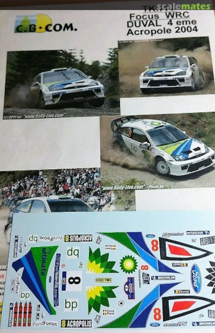 Boxart Ford Focus RS WRC '04 (EO03 YWC) "bp" TK777 TIP-TOP Boxart Ford Focus RS WRC '04 (EO03 YWC) "bp" TK777 TIP-TOP