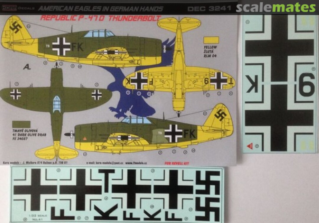 Boxart Republic P-47D Thunderbolt DEC3241 Kora Models Boxart Republic P-47D Thunderbolt DEC3241 Kora Models