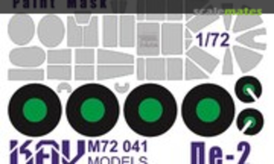 1:72 Paint mask for Pe-2 (KAV models KAV M72 041) KAV M72 041