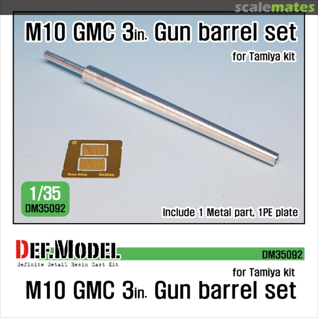 Boxart U.S. M10 GMC 3in. Gun Barrel Set DM35092 Def.Model Boxart U.S. M10 GMC 3in. Gun Barrel Set DM35092 Def.Model