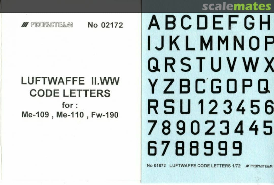 Boxart Luftwaffe II WW Code Letters 01872 Propagteam