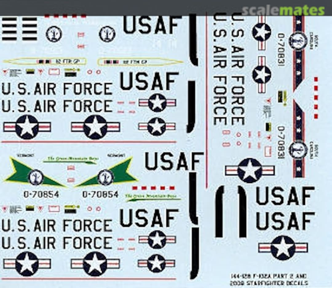 Boxart F-102A Part 2, ANG 144-128 Starfighter Decals Boxart F-102A Part 2, ANG 144-128 Starfighter Decals