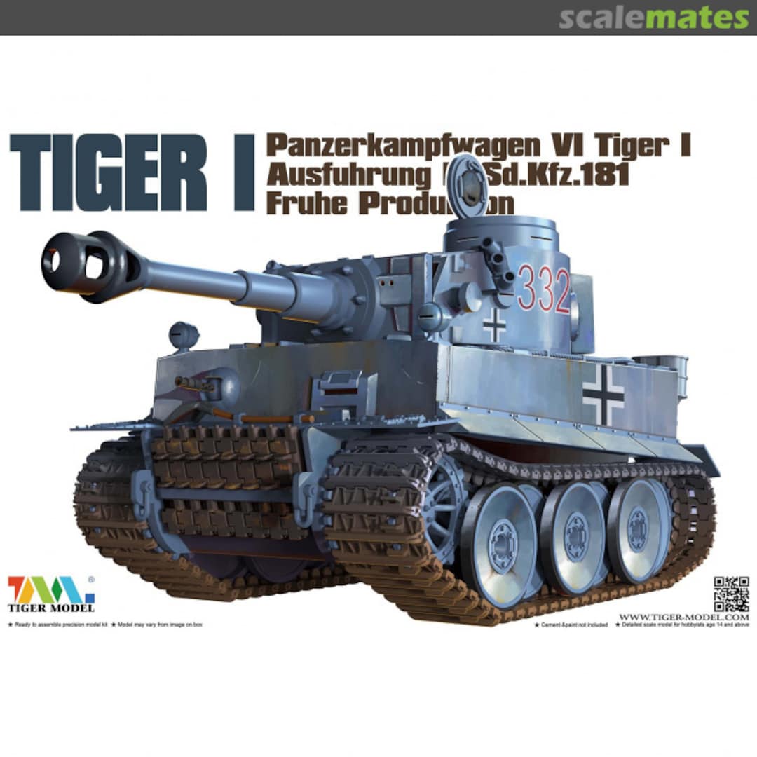 Boxart Panzerkampfwagen VI Tiger I Ausfuhrung E Sd.Kfz.181 Fruhe Production 502 Tiger Model Boxart Panzerkampfwagen VI Tiger I Ausfuhrung E Sd.Kfz.181 Fruhe Production 502 Tiger Model