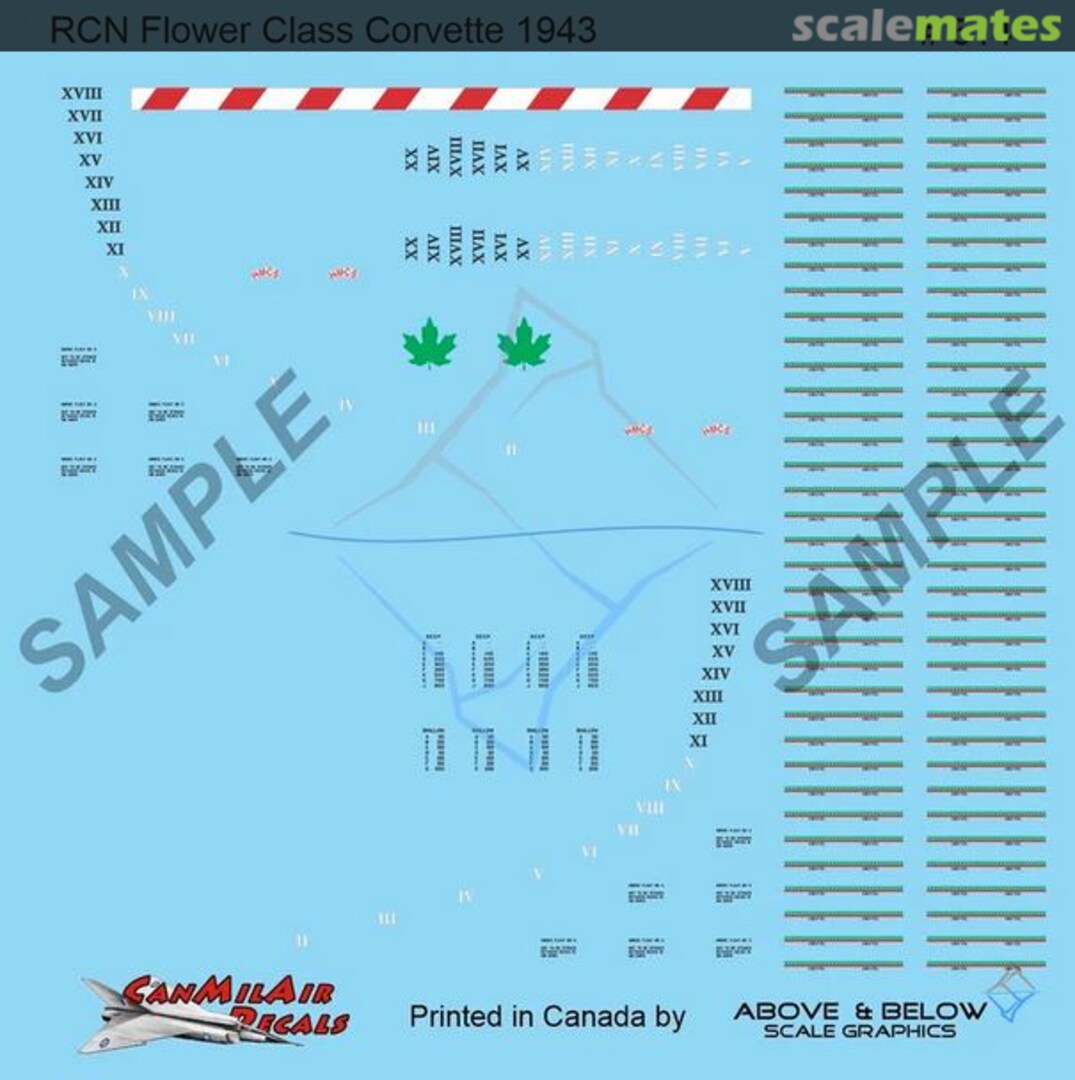 Boxart RCN "Flower Class" Corvette 514 Above & Below Graphics