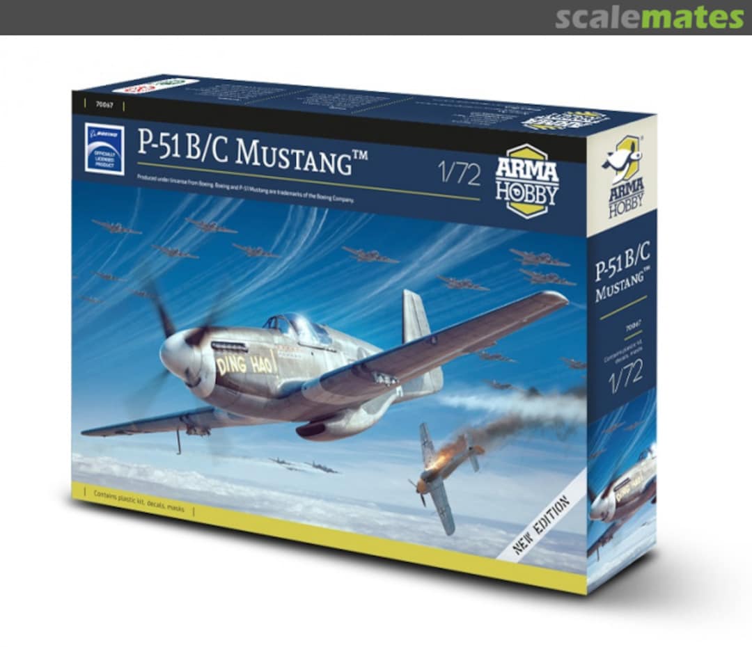 Boxart P-51 B/C Mustang AH70067 Arma Hobby Boxart P-51 B/C Mustang AH70067 Arma Hobby