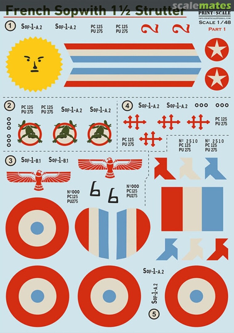 Boxart Sopwith 1½ Strutter Part 1 48-275 Print Scale