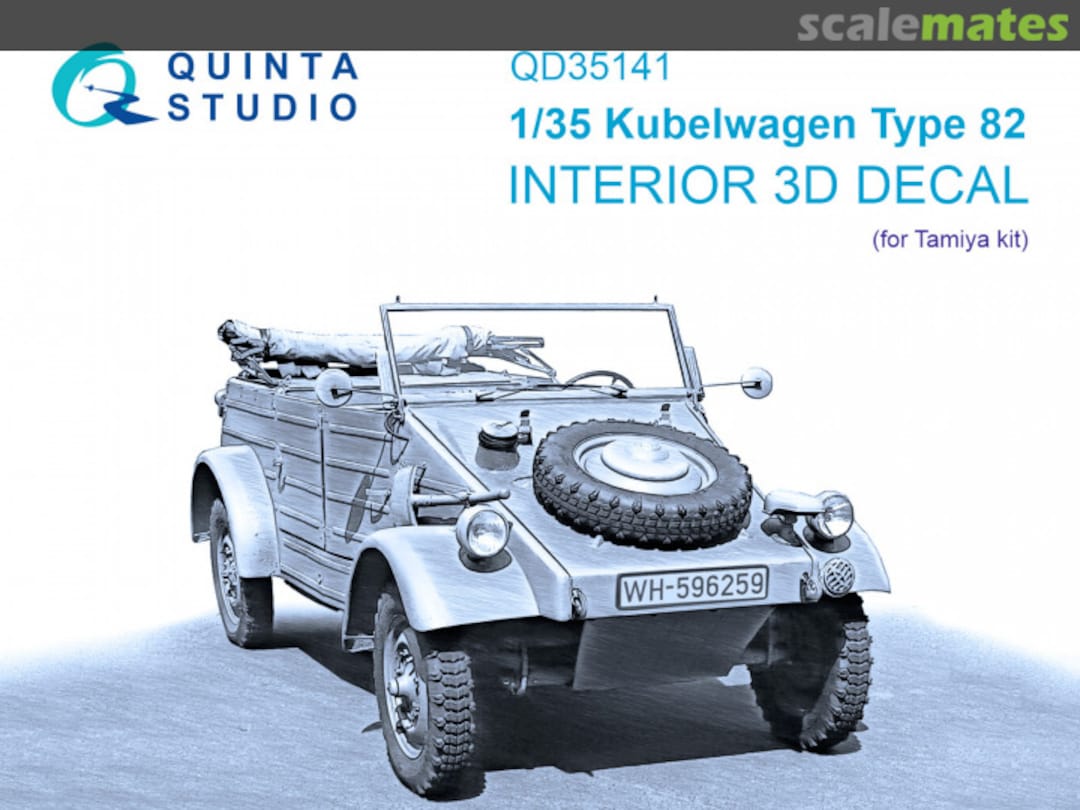 Boxart Kubelwagen Type 82 interior 3D decals QD35141 Quinta Studio Boxart Kubelwagen Type 82 interior 3D decals QD35141 Quinta Studio