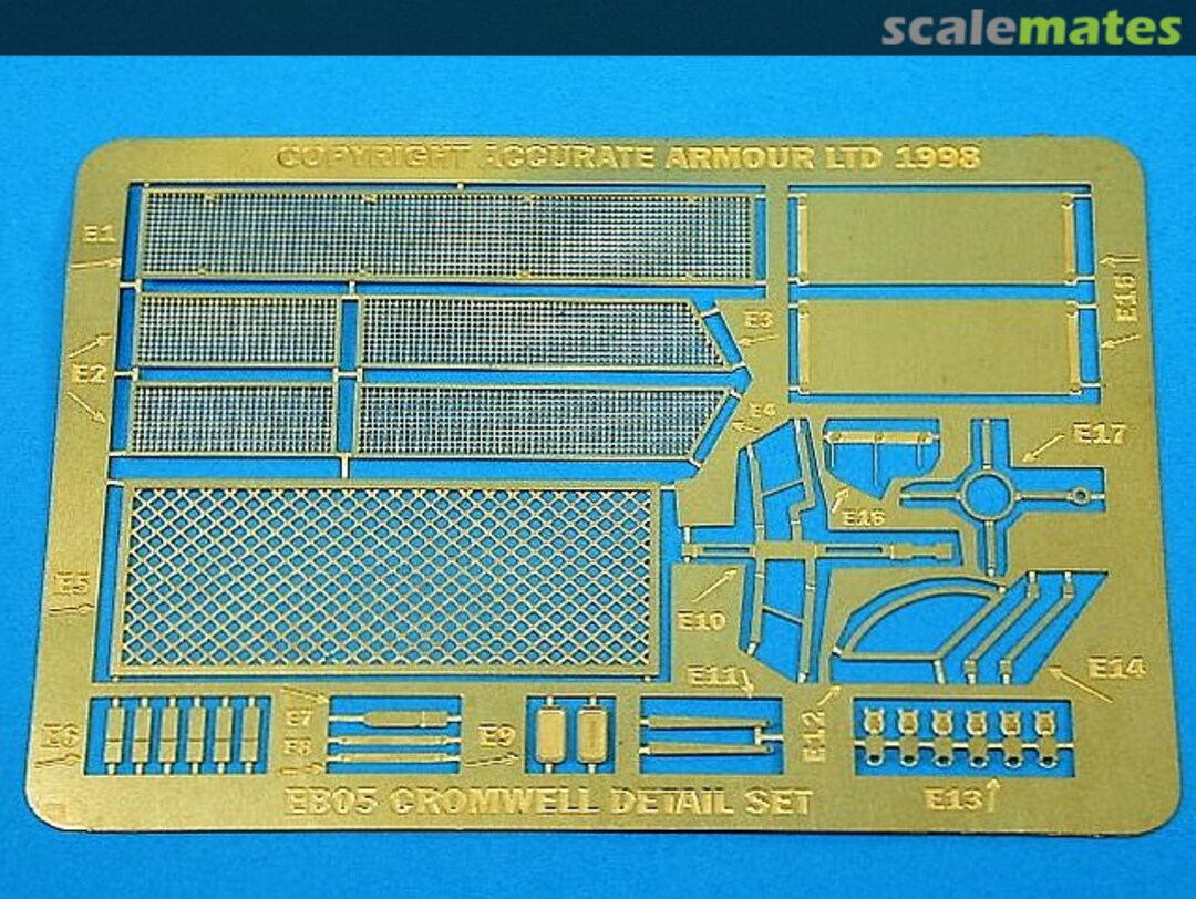 Boxart Etched Brass Cromwell Mesh Set (for Tamiya) EB05 Accurate Armour Boxart Etched Brass Cromwell Mesh Set (for Tamiya) EB05 Accurate Armour